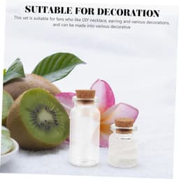 1set Wensflessen Met Kurken Stopper Touw Voor Creatieve Decoraties Geschenken Multifunctionele Glazen Flessen Voor Berichten Sieraden Opslag — thumbnail 5