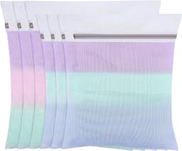 6 Stuks Fijnmazige Wasnetten voor de Wasmachine, Waszakken met Ritssluiting voor Ondergoed, Overhemden en Babykleding in 2 Maten — thumbnail 1