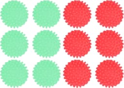 Wasbal, Wasmachine Wasbal, Wasmachineballen, Wasmachinebal, 6 stuks Wasbal Niet giftig PVC Veilig Herbruikbare huishoudelijke benodigdheden voor wasmachine Wasmachine(Groente) — thumbnail 1