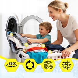 12 Stuks Wasmachinekogels - Effectief tegen Pluis en Huisdierhaar — thumbnail 2
