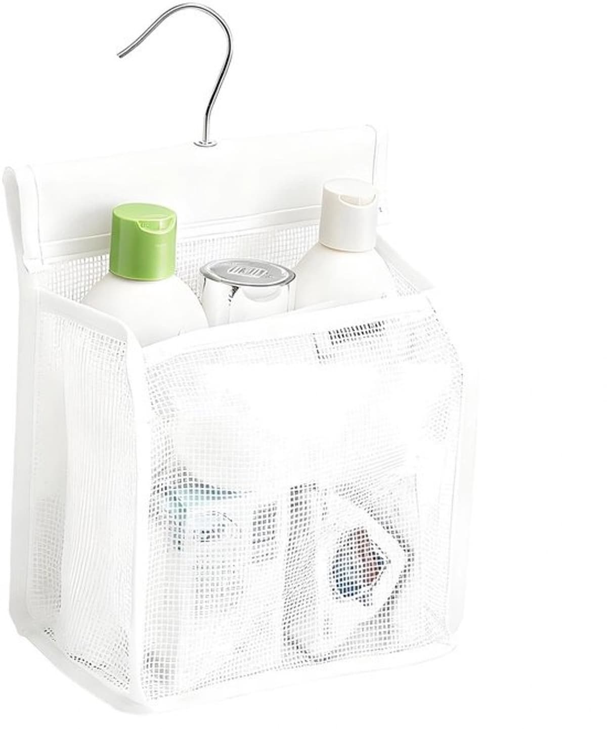 Wasknijperzak - hangende clipzak met S-haak - herbruikbaar, voor huis en tuin, wit — afbeelding 1