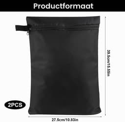Waterdichte Waszakken Set van 2, 39.5×27.5cm, Ideaal voor Vuile Kleding en Reizen met Ritsluiting — thumbnail 4