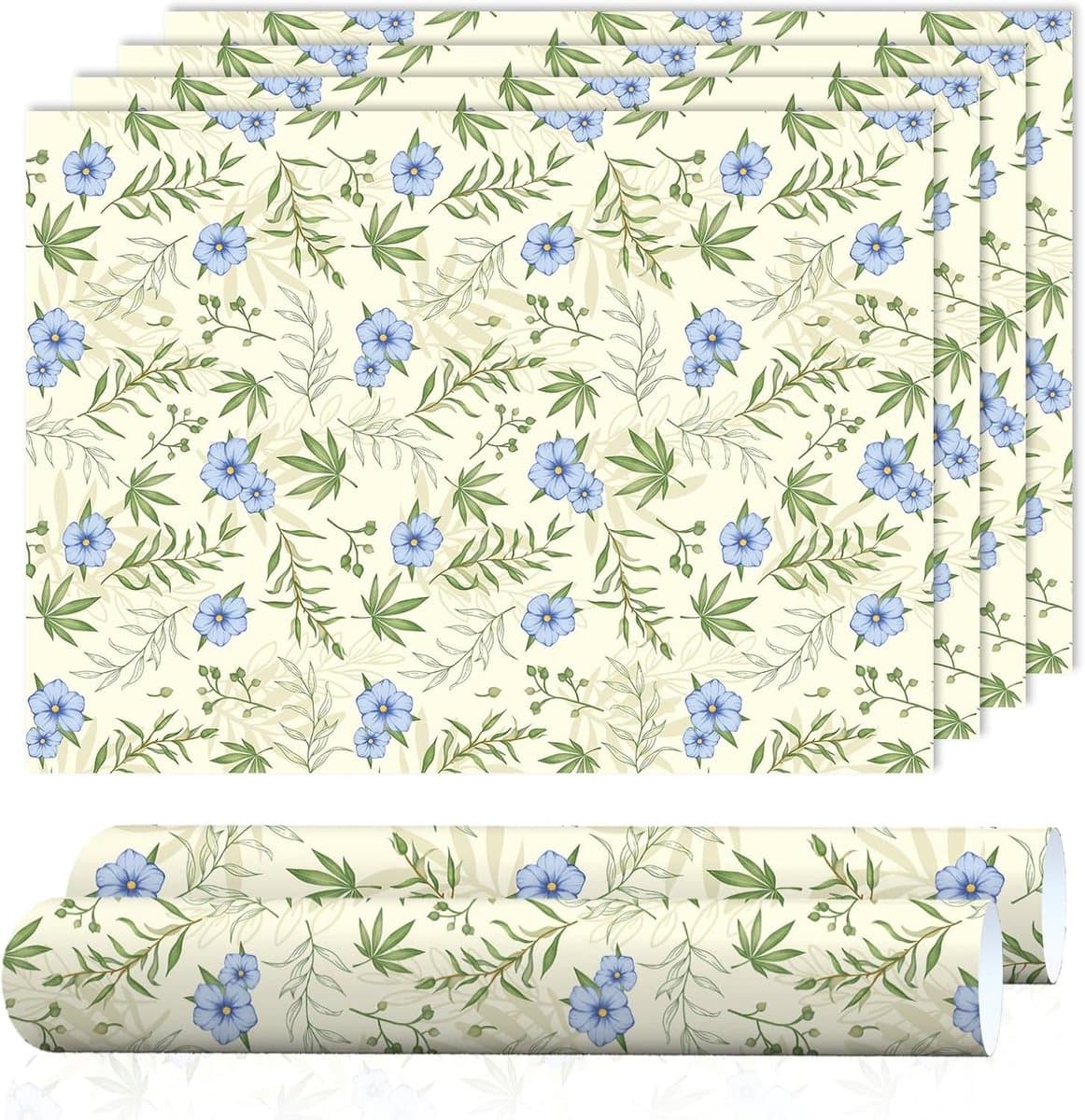 Linnen geurpapier voor lades en kasten, geurend papier voor kledingkasten en opbergdozen, 6 vellen voor een frisse geur in huis — afbeelding 1