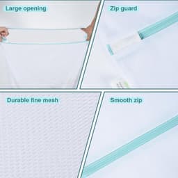Grote Wasnet, 70 x 90 cm, Herbruikbare Waszak met Rits voor Wasmachine, Ideaal voor Reis en Kleding, Bescherming voor Jassen en Delicate Stoffen — thumbnail 3