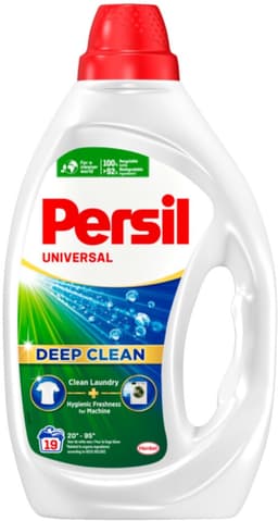 2 x Persil Universal - Deep clean - Vloeibaar Wasmiddel - Witte en Gekleurde Was - 19 Wasbeurten - Grootverpakking - Vaatwasstrips - Wasmiddel - Diepgewas - Vlekverwijdering - Hygiëne - Frisheid — thumbnail 2