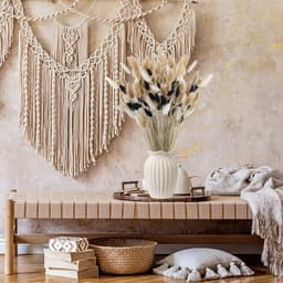 100 Bunny Tail Dried Flowers Bouquet 42cm Artificial Pampas Grass — thumbnail 2