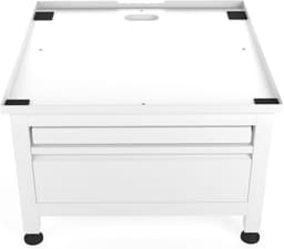 Wasmachine verhoger met lade en plateau - opbouwmeubel - sokkel - 42cm hoog - Wit - Universeel - 65 * 60,5 (LxB) - Inclusief wandbeugels — thumbnail 1