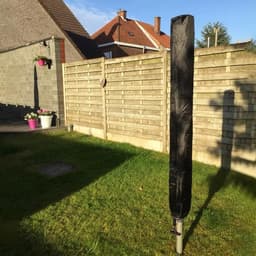 Droogmolenhoes - 160 × 15 × 15 cm - Droogmolen Beschermhoes - Hoes voor droogrek - Opberghoes met rits en trekkoord - Waterdichte stof - Weerbestendige beschermhoes voor droogmolens en droogrekken - Zwart — thumbnail 4