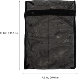 Zwarte Mesh Waszakken 30 x 40 cm voor Lingerie en Sokken - Set van 6, Geschikt voor Wasmachine en Reizen — thumbnail 2
