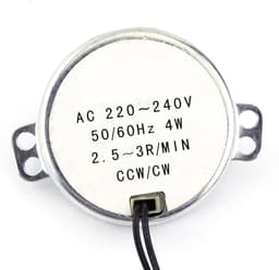 Motor, 50/60 Hz Frequentie 220-240 V AC Synchrone Motor Reductiemotor 4 W Reductiemotor CW/CCW, Piramidemotor Stil voor Magnetron Draaitafel (2,5-3 tpm) — thumbnail 2