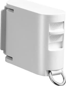 Uitschuifbare waslijn Geschikt voor vergrendelingsmechanisme om doorhangen te Geschikt voorkomen. Verbeterde uitschuifbare waslijn, Geschikt voor binnen- en buitengebruik, schokbestendig, wit. — thumbnail 2
