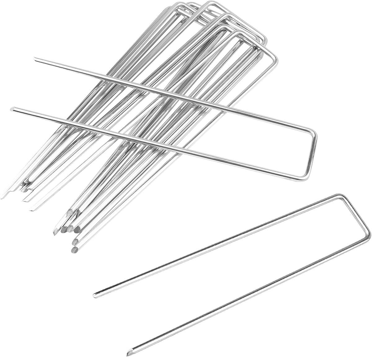 Groendanker 50 stuks - RVS - Verzinkt - Campingspijkers - Vaste haak - Lengte 200 mm - Breedte 40 mm - Tuin spijkers — afbeelding 1