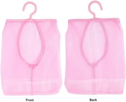 Waszak van Mesh, Multifunctionele Opbergtas van Mesh voor Ondergoed, Reistas met Ophanghaak voor Sokken, Kousen, Bh's en Ander Ondergoed de badkamer. (PINK) — thumbnail 5
