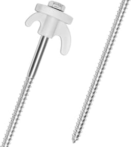 5x tentharingen van staal, schroefharingen met adapter — thumbnail 2