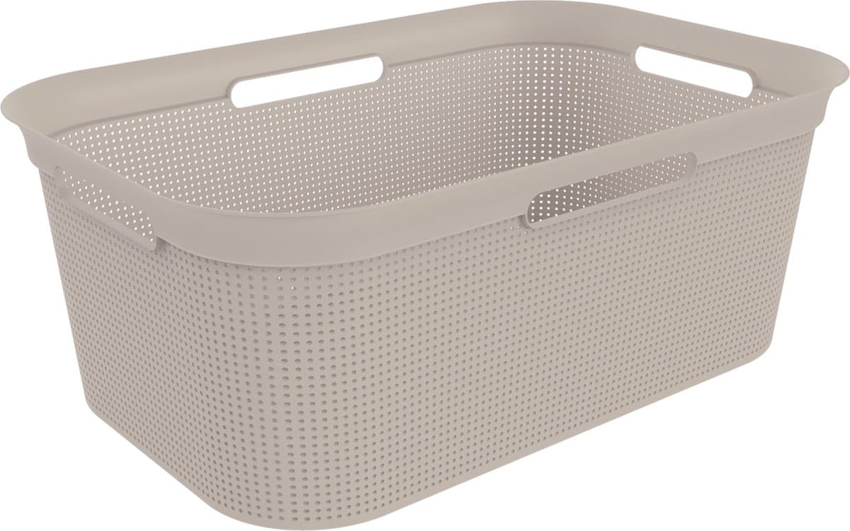 Rotho wasmand kunststof Brisen 41 liter cappuccino flexibel design — afbeelding 1