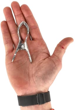 Wasknijpers RVS 4-Stuks – Metalen Wasknijper Groot – Roestvrijstalen Papierklem en Foto Clip – Sterke Handdoek Knijpers voor Kleding, Waslijn, Wasrek en Kantoor — thumbnail 3