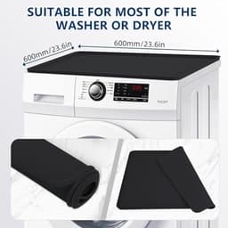 Antislip Siliconen Wasmachine Cover en Mat - 60x60 cm — thumbnail 5