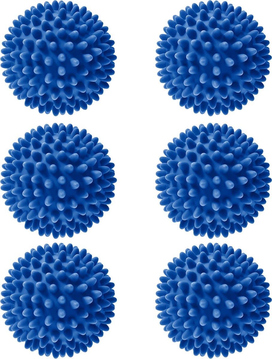 Roegaarden Drogerballen - Wasbollen - 6 Stuks - Siliconen - Sneller droog - Anti-kreuk — afbeelding 1