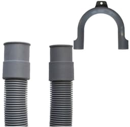 Afvoerslang Wasmachine & Vaatwasser 3/4 inch, 1,5 meter, Grijs — thumbnail 1