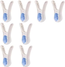 Handdoekclips - 8 stuks - Badlaken Knijpers - Handdoekhaakjes - Handdoekklemmetjes - Houders - Klemmetjes - Theedoek - Ophanghaakjes - Handdoekknijpers - Handdoekklem — thumbnail 1