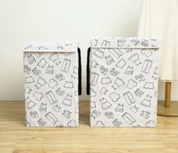 Opbergmand kinderen - Speelgoedmand kinderen - Wasmand & Opbergmand Kinderkamer - Stijlvolle Kledingmand - 55L Wasmand — thumbnail 3