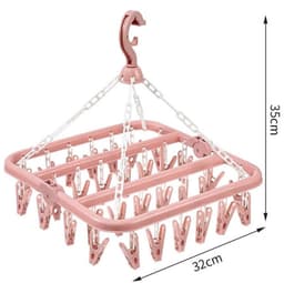 Dailygoods- Droogrek Draaibaar - Wasrek Inklapbaar - 32 Klemmen - Antislip - Opvouwbaar - Hoogwaardig PP-Plastic — thumbnail 1