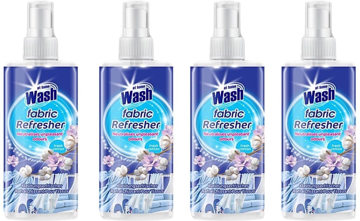 At Home Wash Textielverfrisser – Cotton 4 x 300 ml — afbeelding 1