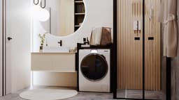 Wasmachine Kast - Ombouw - Verhoger - Meubel - Opbergkast — thumbnail 2