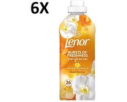 Lenor - Gouden Orchidee - Wasverzachter - 6 x 26 Wasbeurten - 6 x 858ml - Voordeelverpakking
