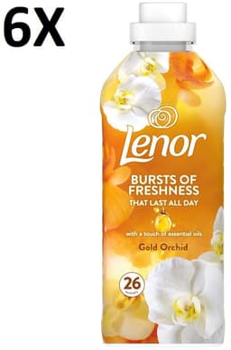 Lenor - Gouden Orchidee - Wasverzachter - 6 x 26 Wasbeurten - 6 x 858ml - Voordeelverpakking — thumbnail 1