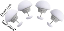 Dekbedklemmen Set 12 Stuks – Witte Paddenstoel Dekbedclips / Dekbedknopen – Anti Slip Ronde Dekbedhouders - Dekbedclips Voor Veilig Bevestigen — thumbnail 3