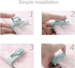12 stuks Dekbedpinnen - Bed Sheet Holders - Quilt Clips - Dekbedovertrek Clips - Attachment Comforter - Quilt Fixing Clips - Om rommelige lakens te organiseren - Groen — thumbnail 3