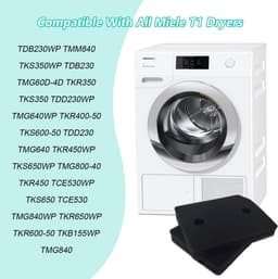 2 stuks - Filterdroger Geschik voor Miele - Droogfilters geschikt voor Miele T1 - Filter spons foam - Filter - Droger basisfilter - wasdroger sokkelfilter - 210 x 155 mm — thumbnail 3