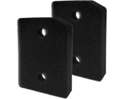 2 stuks - Filterdroger Geschik voor Miele - Droogfilters geschikt voor Miele T1 - Filter spons foam - Filter - Droger basisfilter - wasdroger sokkelfilter - 210 x 155 mm