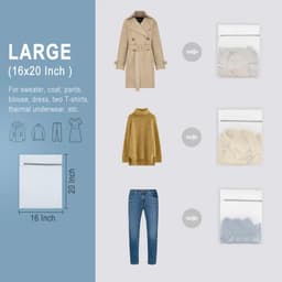 JeiibrZui Waszak Voor Delicate Stoffen - Waszak Met Rits - Bescherming Tegen Klitten En Kleurvermenging - 3 Stuks - Voor Lingerie En Babykleding Wit — thumbnail 3