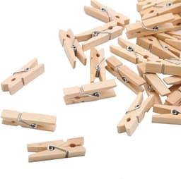 20 stuks - originele houten clips in houtkleur - geschikt voor het opbergen van fotoclips - van hout - 3,5 cm * 0,7 cm — thumbnail 5