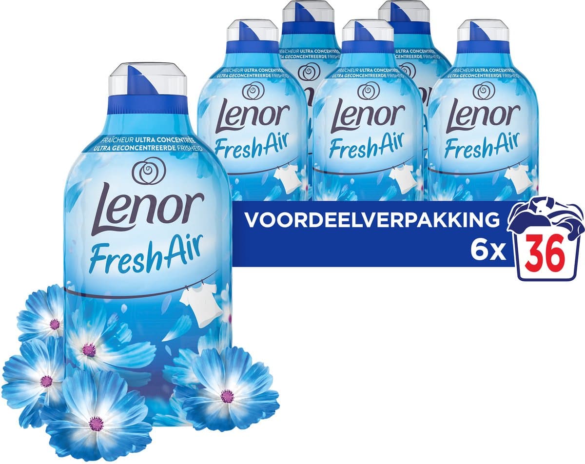 Lenor Fresh Air Wasverzachter Ochtendfris - 6 x 36 Wasbeurten — afbeelding 1