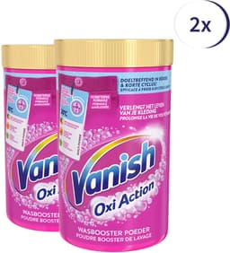 Vanish Oxi Action - Vlekkenverwijderaar - Wasbooster - Gekleurde Was - 1.5 Kg - Voordeelverpakking - 2 stuks — thumbnail 1