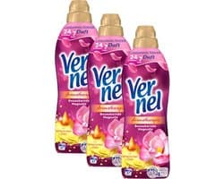 Vernel Wasverzachter - Magnolia - 3 flessen - Voordeelverpakking - 3x814 ml - Betoverende Magnolia - Voordeelwasverzachter
