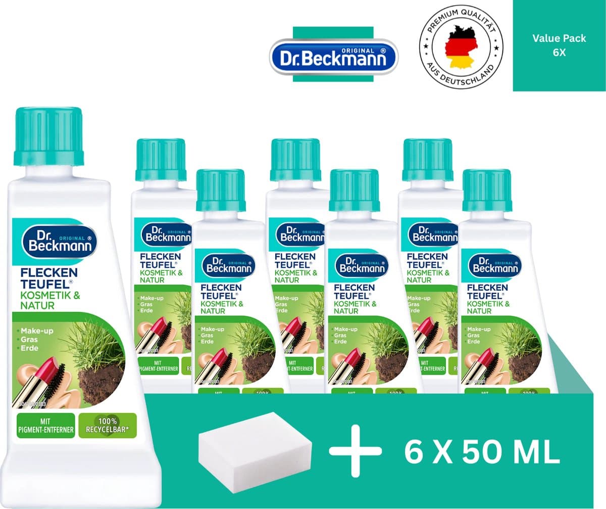 Dr. Beckmann Vlekkenduivel Natuur & Cosmetica – 6 x 50 ml Voordeelverpakking — afbeelding 1