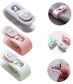 30 stuks antislip quiltclips - bevestigingsclips voor lakens en quilts - anti-verplaatsingsclips voor quilts - antislipclips - gordijnclips - Geschikt voor het bevestigen van gordijnen, dekbedden en lakens -roze, groen en paars — thumbnail 4