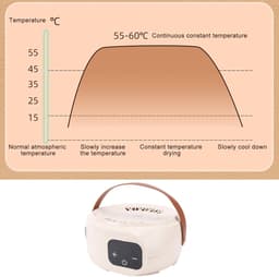 Draagbare Kledingdroger - 500 W Stille Opvouwbare Draagbare Draagbare Drogermachine met Timer, Compacte Reis Mini -droger, Snelle Elektrische Drogers voor Kleding Ondergoed — thumbnail 5