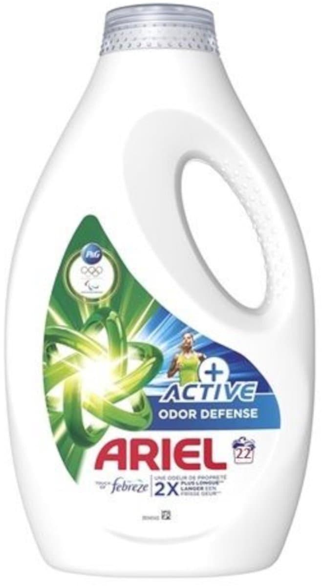 Ariel - Wasmiddel - Vloeibaar - Active+ Odor Defense - 22wb/990ml — afbeelding 1