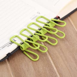 50-stuks Chipklemmen - Voedselzakklemmen - Wasknijpers - Mapklemmen - Fotodecoratie - Wanddecoratie - Geschikt voor het sluiten van snackzakken, het organiseren van documenten of het bevestigen van kleine huishoudelijke artikelen - Groen — thumbnail 3