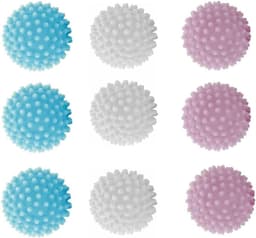 9 Pcs Wasballen - Drogerballen voor Was - Tennisballen voor Wasmachine en Droger — thumbnail 1