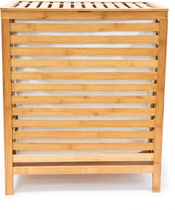 wasmand bamboe - met deksel - 100 liter - 60x50,5x35,5 cm - luchtdoorlatend — thumbnail 5