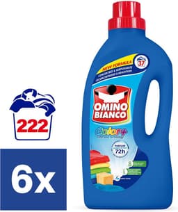 Omino Bianco Color+ - Vloeibaar wasmiddel - Voor gekleurde was - 6 x 1.48 L - Geconcentreerd — thumbnail 3