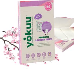 YOKUU Probiotische Wasstrips - 128 Wasbeurten - Kersenbloesem Geur - Ecologisch Wasmiddel - Reis Wasmiddel - Ultra Geconcentreerd en Voorgedoseerd - Ecologisch Wasproduct — thumbnail 1