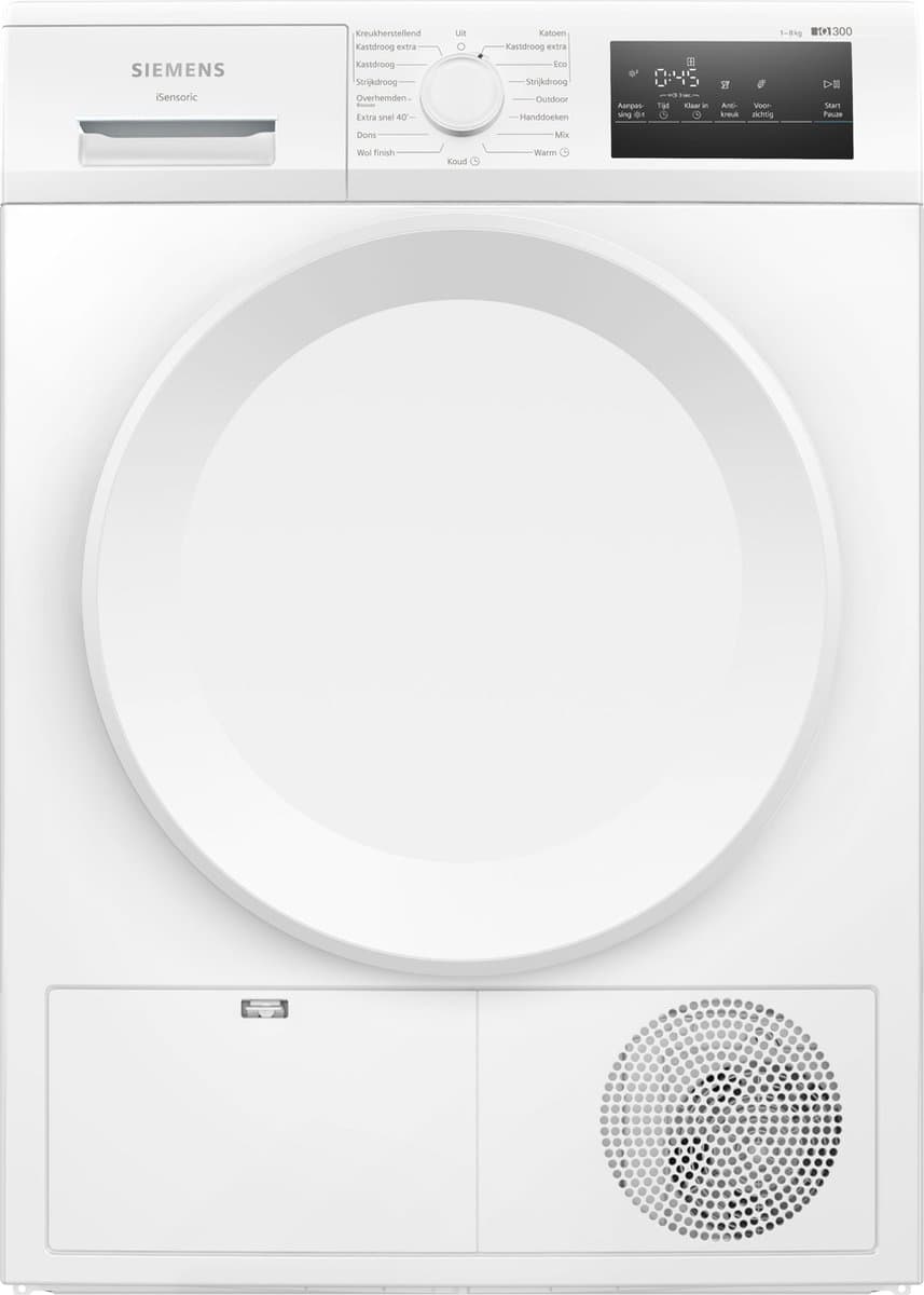 Siemens WT43H00ENL IQ300 Warmtepomp droger 8KG A++ — afbeelding 1