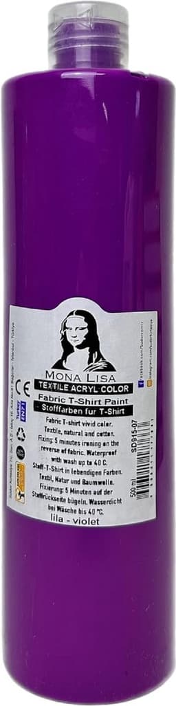 Südor Textielverf 500 ml, lila.Wasbestendige textielverf voor lichte stoffen. Wasmachinebestendig, wasbestendig. Fixatie door strijken — thumbnail 1